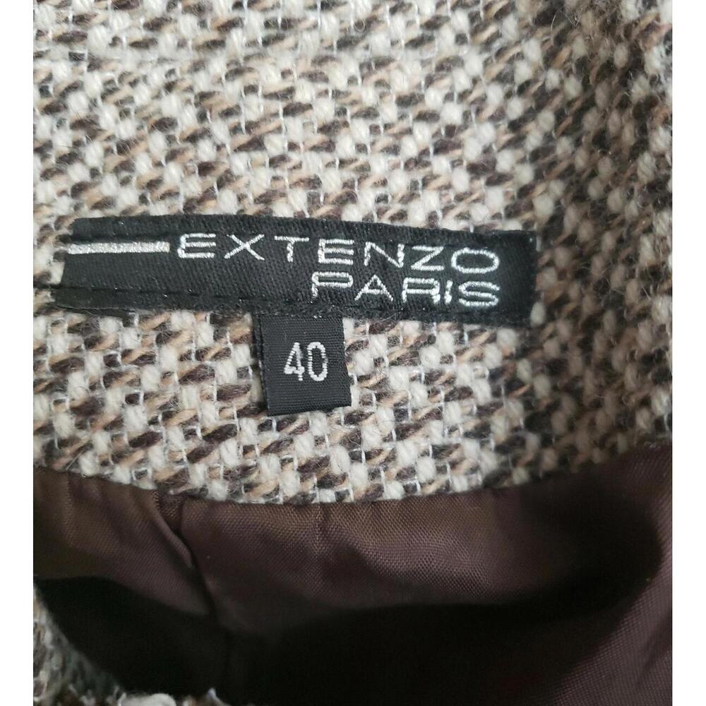 Extenzo Paris Made In France Lagenlook Brown Women's Blazer Jacket F 40/ Us 10 View 6